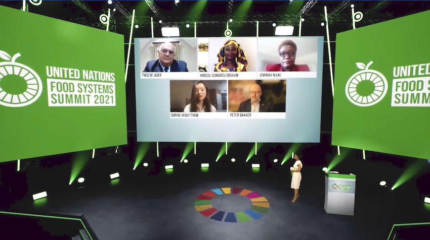 The UN Food Systems Summit live stage on 23 September 2021