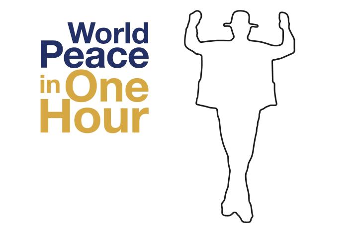 World Peace in One Hour logo. For more information, click the link at the end of the article. 