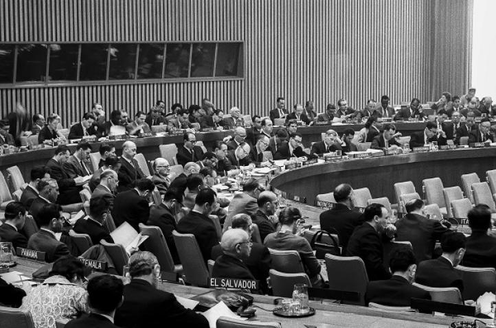 A view of the Conference Room at the United Nations in New York on 24 January 1961.