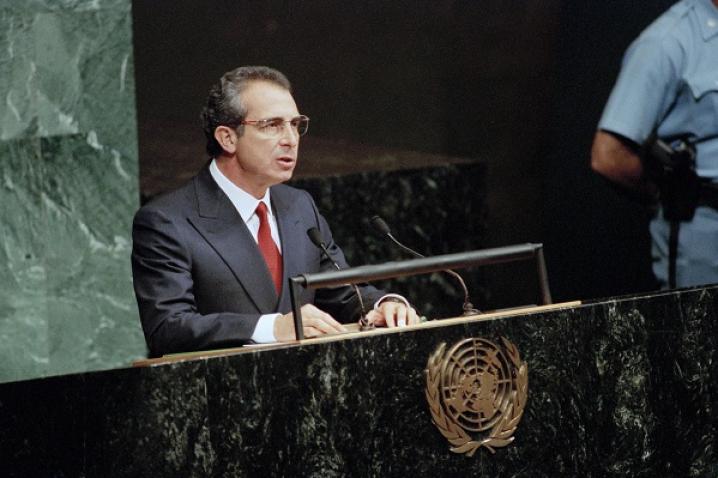 President Ernesto Zedillo of Mexico, addressing the General Assembly at the special session of 8 June 1998 in New York.