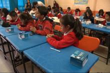 Primary school math students in the MatiTec program in Santa Fe, Mexico City, 20 March 2012. Talento Tec. Wikimedia Commons 