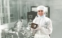 Dr. Nazek El-Atab, a Postdoctoral Research Fellow at the King Abdullah University of Science and Technology in Saudi Arabia, won the L’Oréal-UNESCO For Women in Science International Rising Talent award in 2017. © l’Oréal Middle East