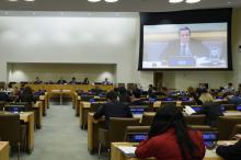 The Chair of the Committee on Information, M. Omar Hilale of Morocco, at the opening of the 41st session of the Committee on 29 April 2019. ©UN Photo/Loey Felipe