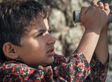A thirsty child near Gujrat City, Pakistan. © Asim Ijaz