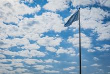 The United Nations flag