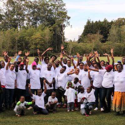 2023年，在肯尼亚举办的世界唐氏综合征日活动上的一群自我倡权者。图片/肯尼亚唐氏综合征协会