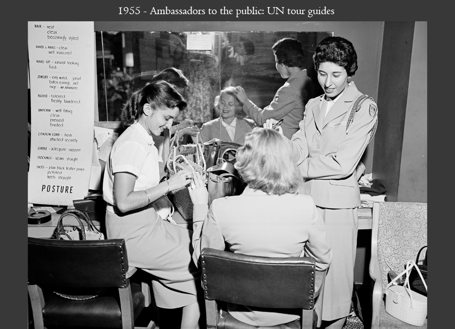 1955 - Ambassadors to the public: UN tour guides