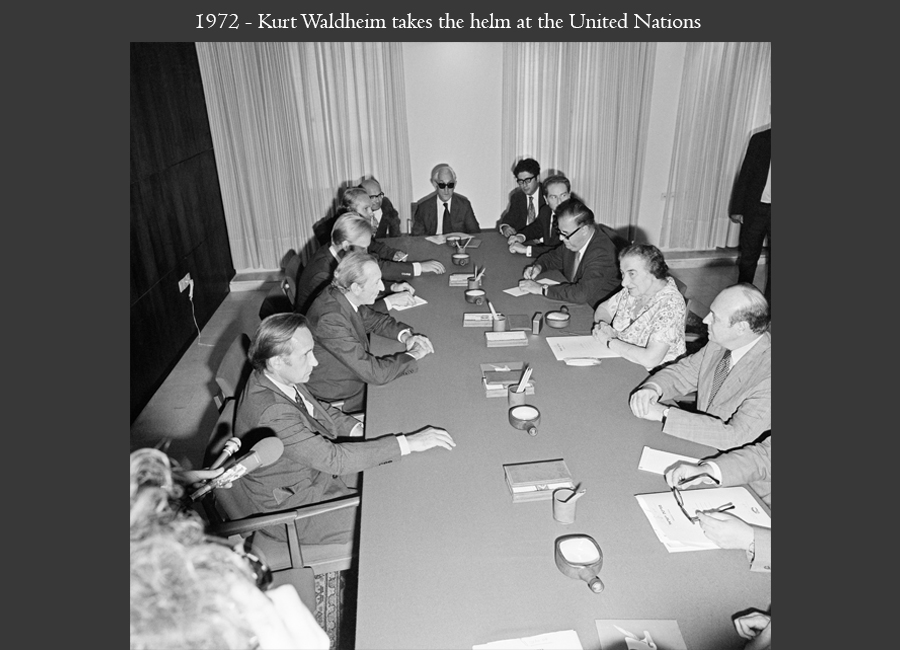 1972 - Kurt Waldheim takes the helm at the United Nations