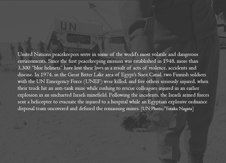 1974 - UN peacekeepers killed in the line of duty