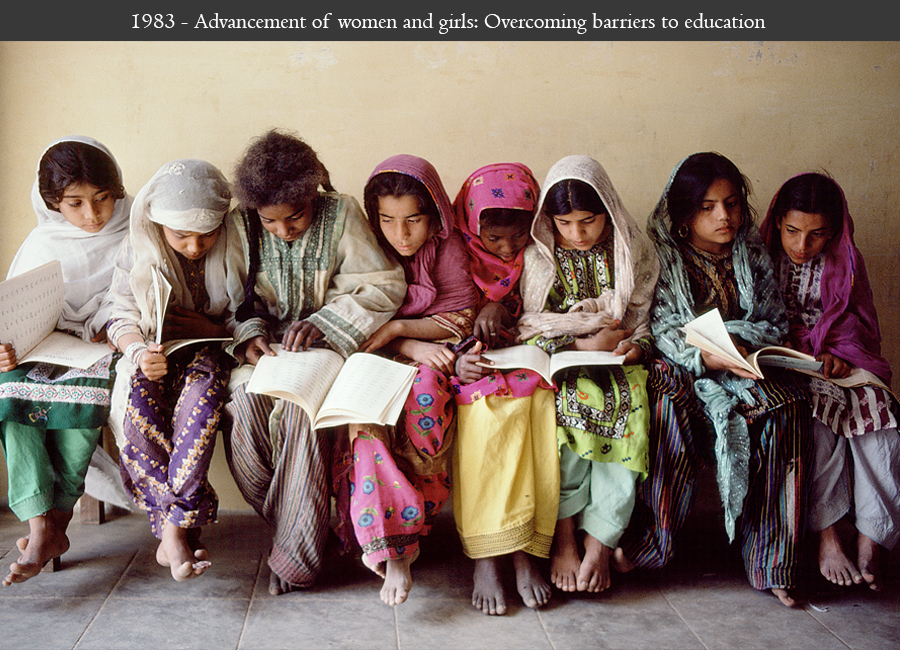 1983 - Advancement of women and girls: Overcoming barriers to education