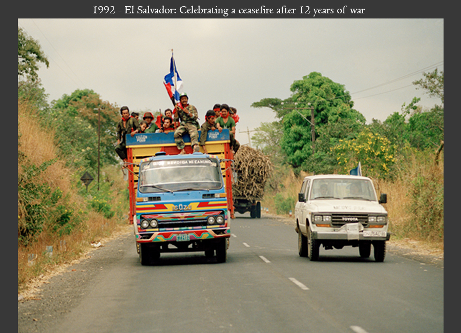 1992 - El Salvador: Celebrating a ceasefire after 12 years of war