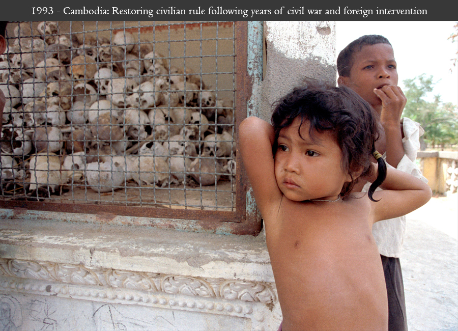 1993 - Cambodia: Restoring civilian rule following years of civil war and foreign intervention