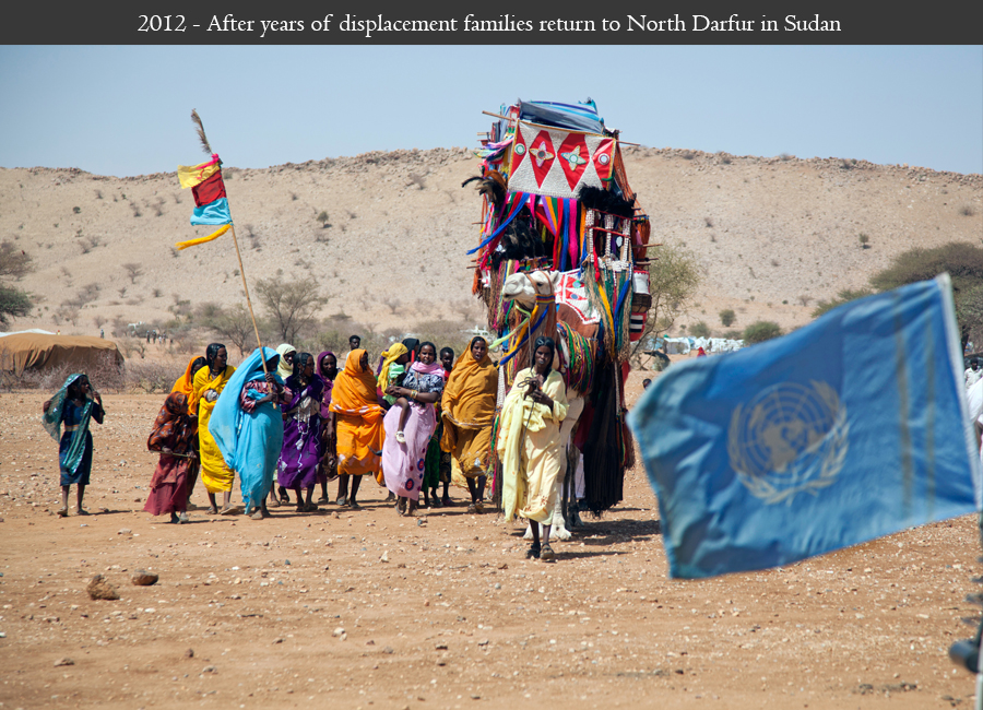 2012 - After years of displacement families return to North Darfur in Sudan