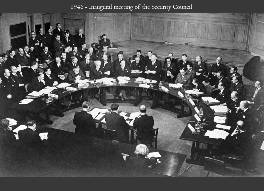 1946 - Inaugural meeting of the Security Council