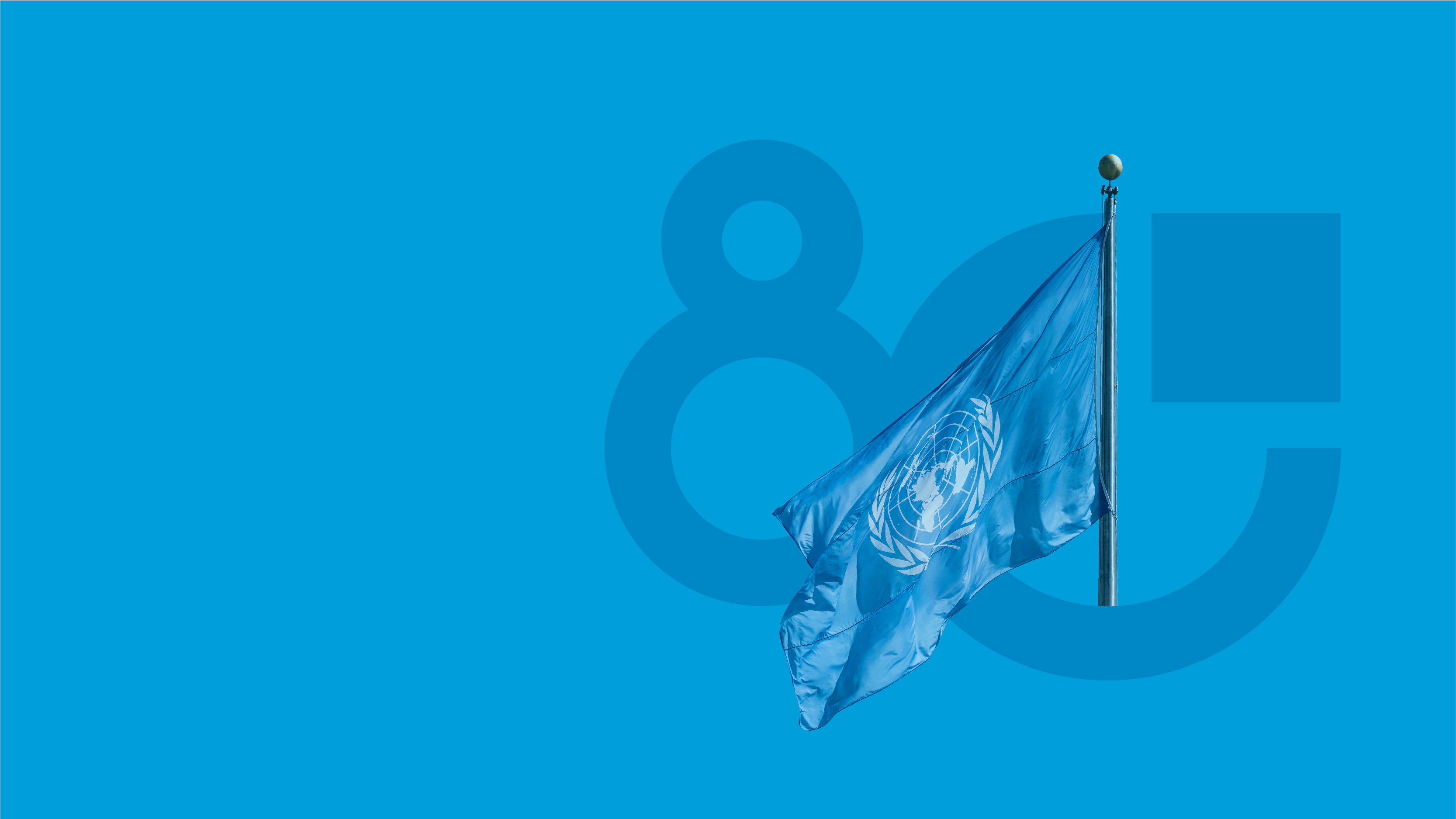 Logo of the 80th anniversary of the UN