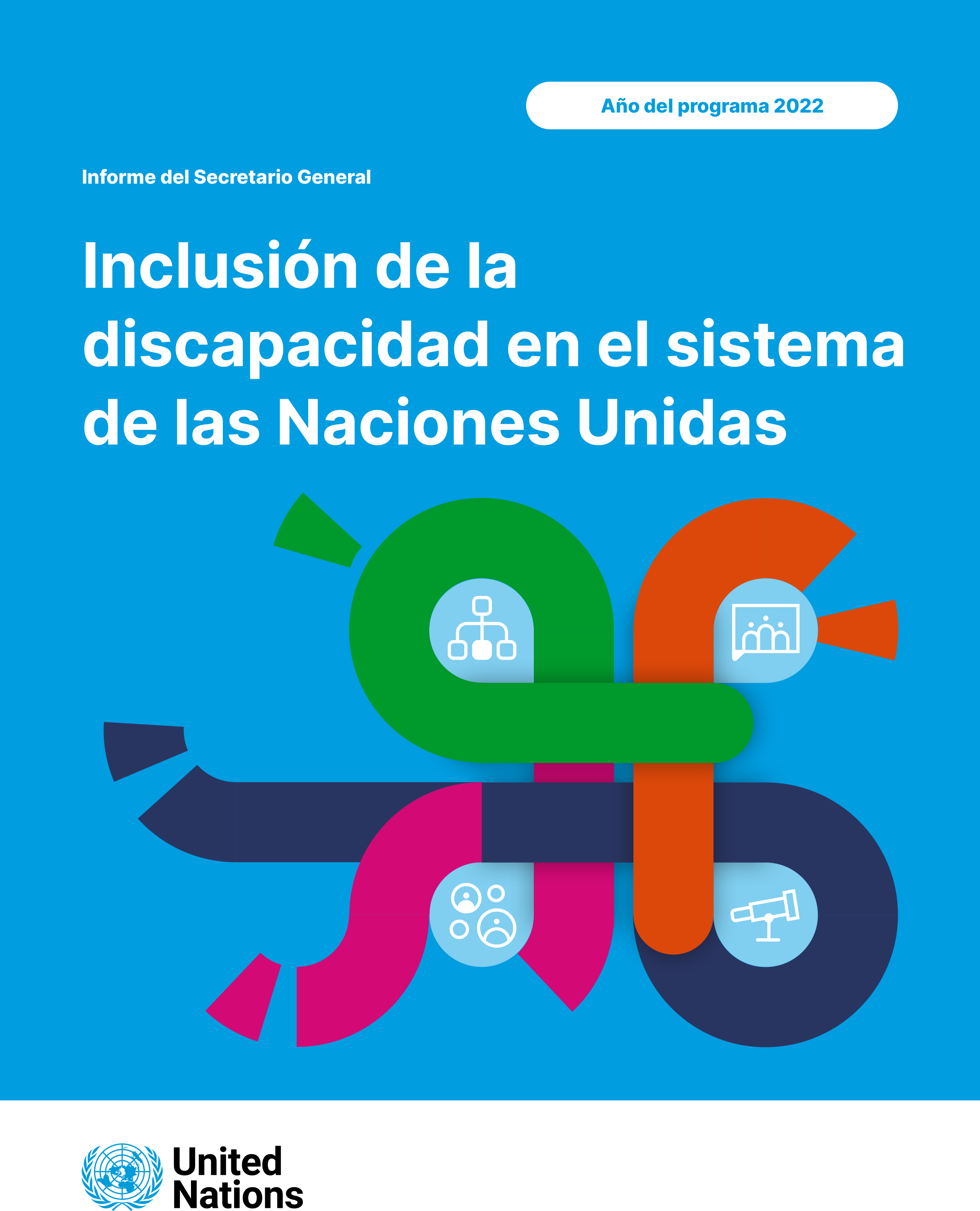 Portada de la Estrategia de las Naciones Unidas para la inclusión de la discapacidad de 2022