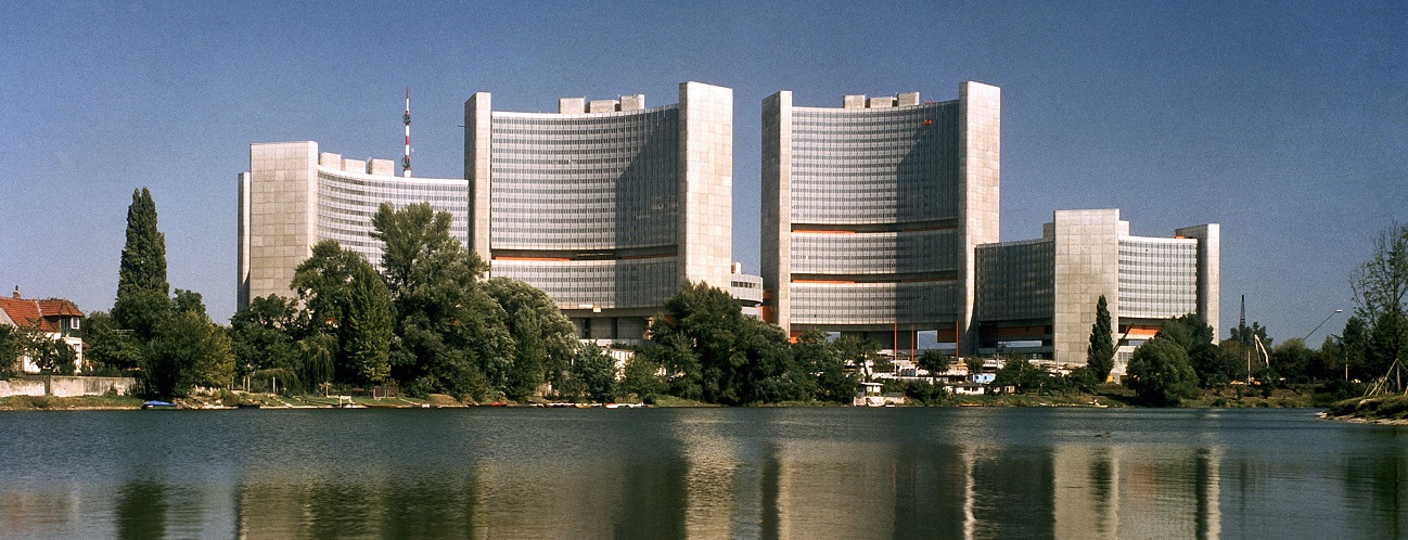 Vista del Centro Internacional de Viena el 1 de septiembre de 1979.