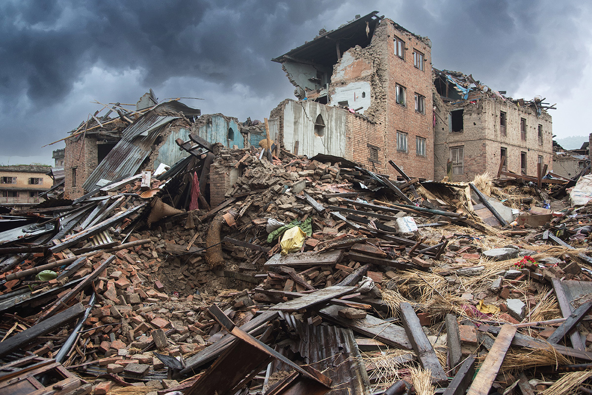 Ciudad en destrucción