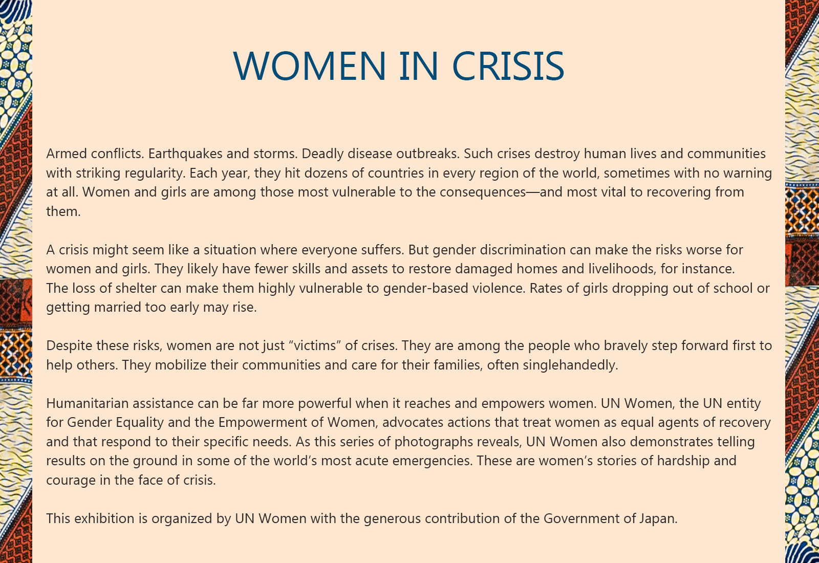 Women in Crisis