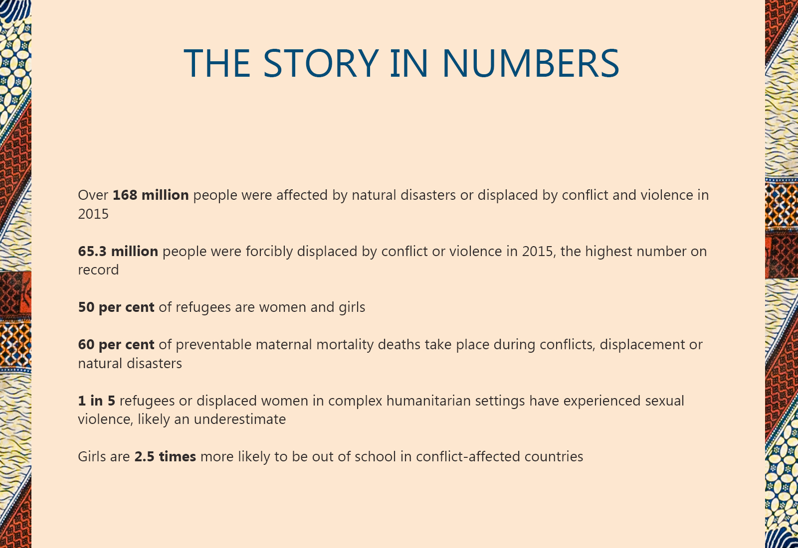 The Story in Numbers