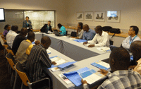 participantes en el taller de formación de periodistas de Ciudad del Cabo, Sudáfrica