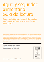 Agua y seguridad alimentaria. Guía de Lectura