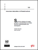 Portada de Servicios urbanos de agua potable y alcantarillado en Chile: factores determinantes del desempeño