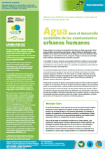 Agua para el desarrollo sostenible de los asentamientos urbanos humanos