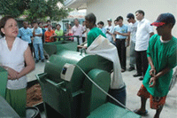 máquina para la producción de compost y fertilizantes