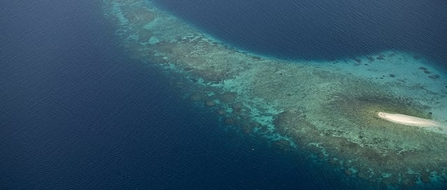 Aerial View of Marovo Lagoon, Solomon Islands - UN Photo/Eskinder Debebe