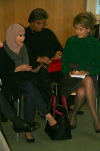 Photo: SDG Advocates gather to prepare for a panel discussion in Davos on 21 January.