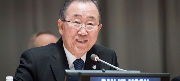 Photo: Secretary-General Ban Ki-Moon delivers a welcome address at the 2016 Investor Summit on Climate Risk. The event was co-hosted by United Nations Foundation, Ceres and the United Nations Office for Partnerships.