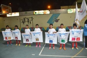 Children participate in an SDG mini-Olympics in Aswan, Egypt.