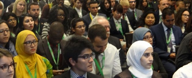 Photo: About 150 youth representatives from around the world gather at the UN Alliance of Civilizations' 7th Global Forum being held in Baku, Azerbaijan, 25-27 April 2016.