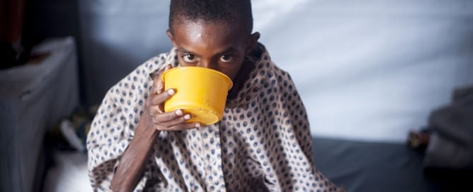 Photo: A refugee child in Batouri, Cameroon.