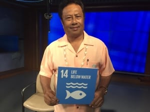 Photo: Palau President Tommy Remengesau supports Goal 14.