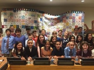 Photo: Students from P.S. 333 in Manhattan made a quilt in support of the #GlobalGoals.