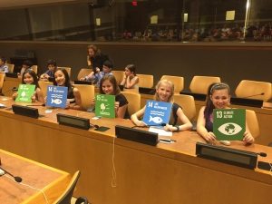 Photo: P.S. 333 girls commit to protecting the planet!