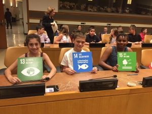 Photo: Cottage Lane kids support #GlobalGoals 13, 14 and 15.