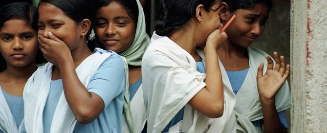 Photo: Students laugh as they leave school in Bangladesh. Photo: Scott Wallace/World Bank