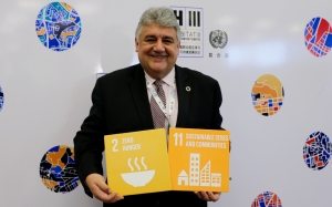Photo: Amir Mahmoud Abdulla, Deputy Executive Director of the World Food Programme​ knows that Goal 11 Sustainable Cities is intrinsically linked with other goals, like Goal 2 Zero Hunger.