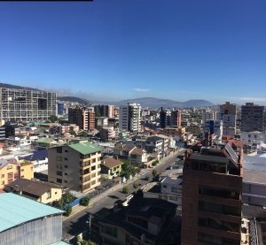 Photo: Central Quito on the morning of 15 October 2016.