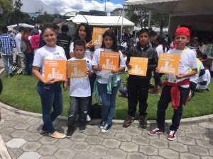 Photo: Habitat 3 attendees show love for sustainable cities.