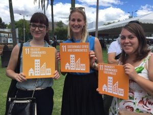 Photo: Habitat 3 attendees show love for sustainable cities.