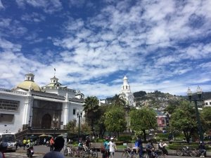 Photo: Quito''s Plaza de la Independencia.