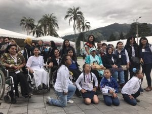 Photo: Participants pose at a Habitat 3 side event on disabilities sponsored by World Enable.