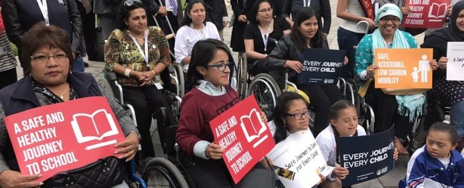 Photo: Participants pose at a Habitat 3 side event on disabilities sponsored by World Enable.