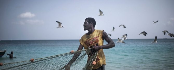 A fisherman in Grenada