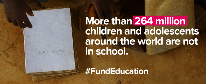 Infographic: More than 264 million children and adolescents are not in school.