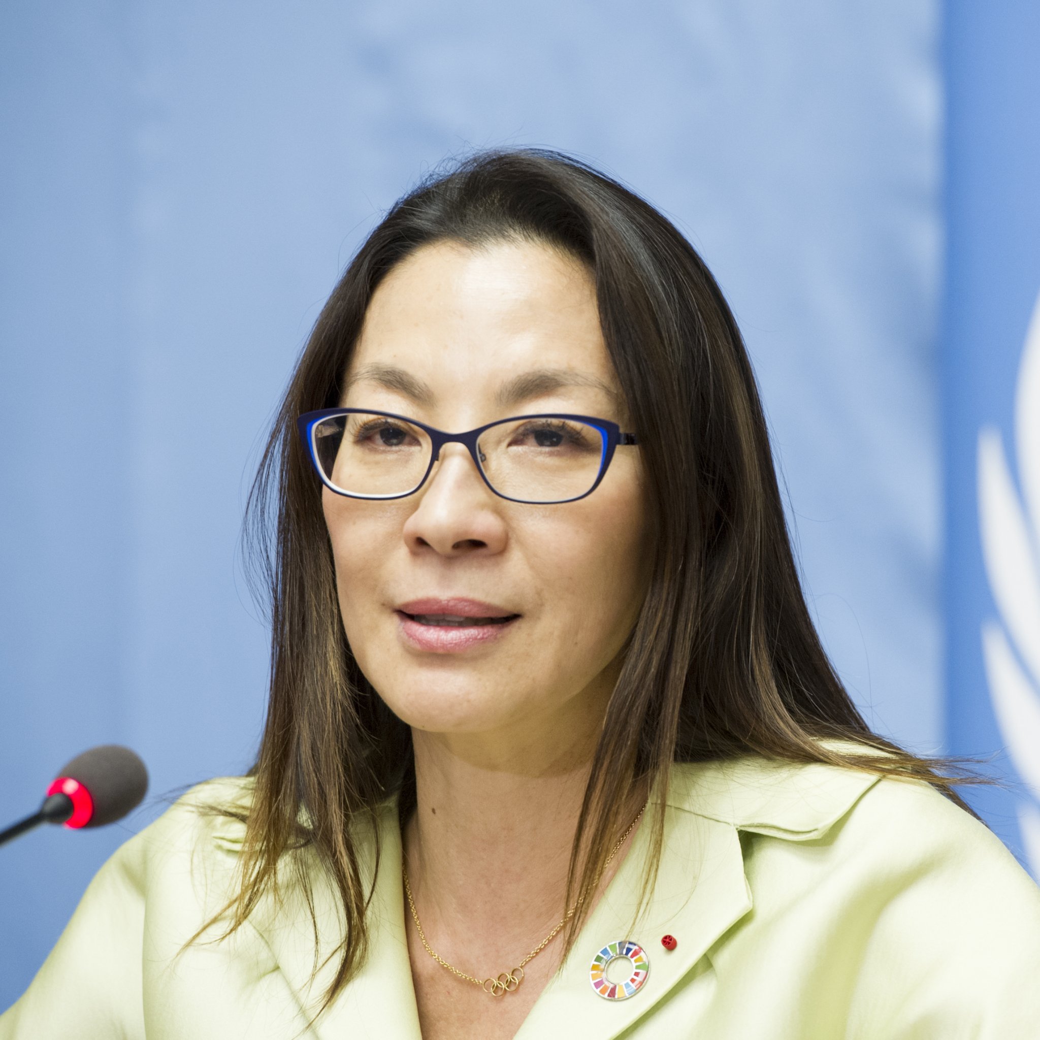 press conference of the Road Safety Film Festival Photo of Michelle Yaoh, UNDP Goodwill Ambassador